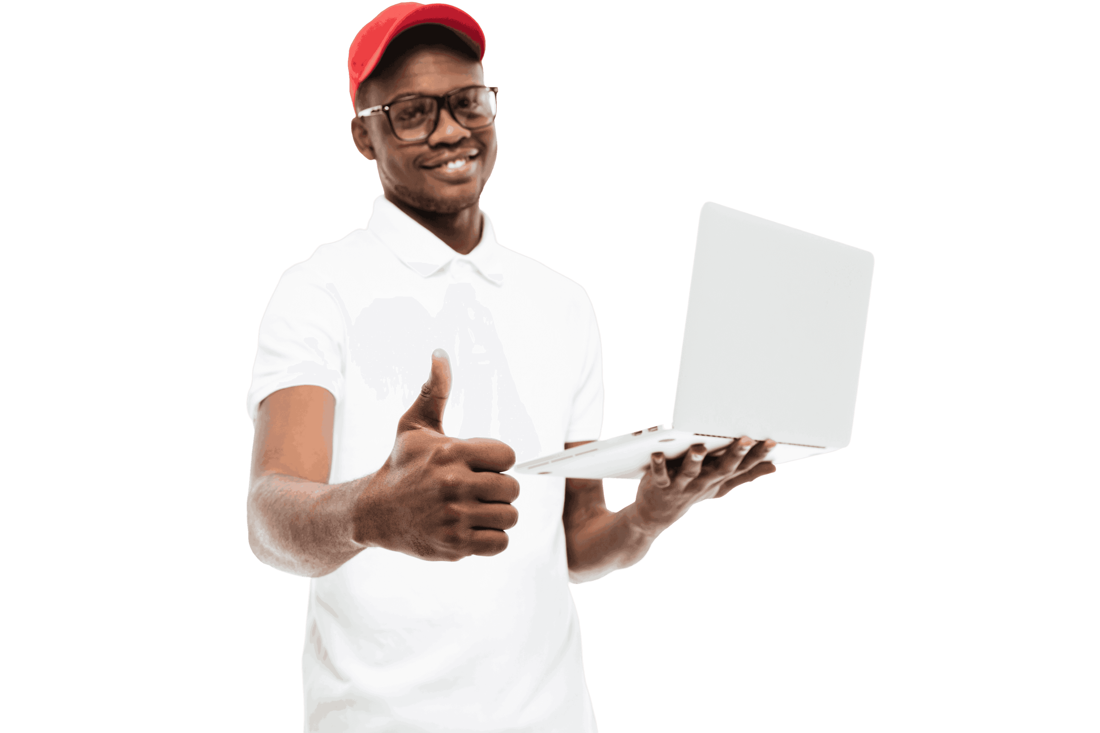 Professional working with a laptop